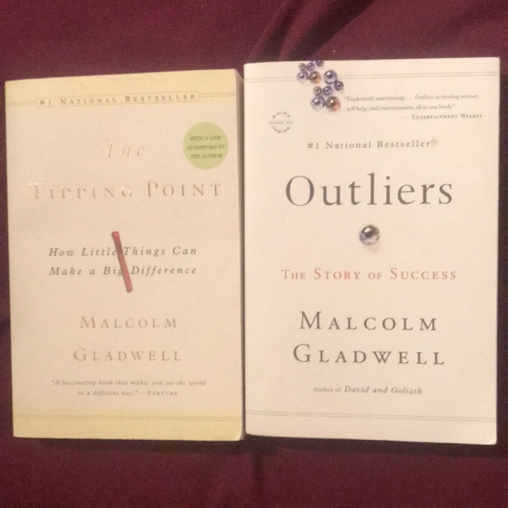 Malcolm Gladwell 2 book Bundle The Tipping Point, Outliers the story of success